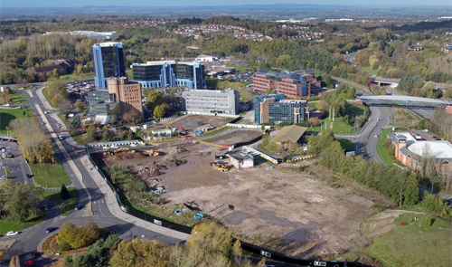 Land being re-developed for Telford's Station Quarter
