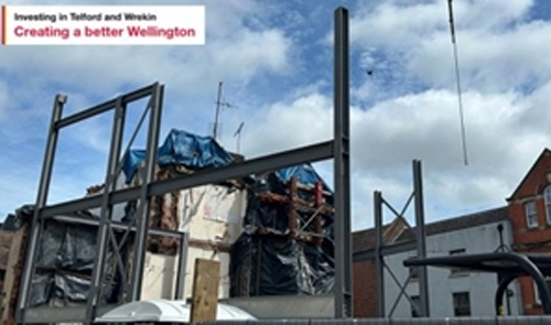 Work progresses to bring more new homes and retail space to Wellington