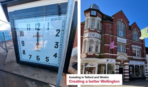 Iconic clock is restored at former YMCA building in Wellington