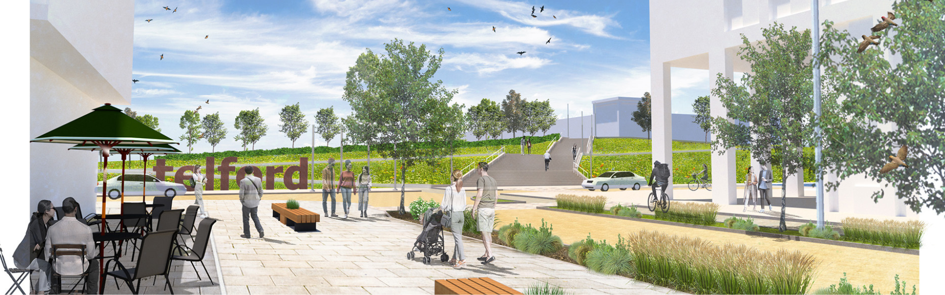 Artist impression of Station Quarter