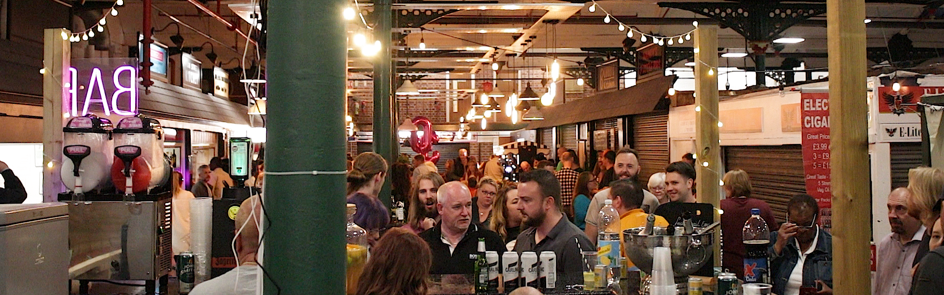 Image of a night event at the market
