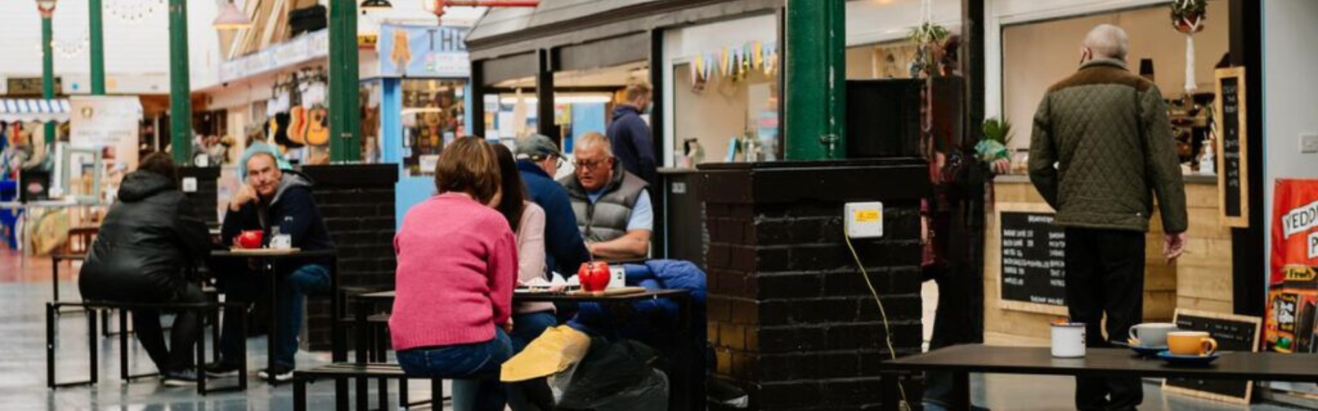 Image of the food court at Wellington market