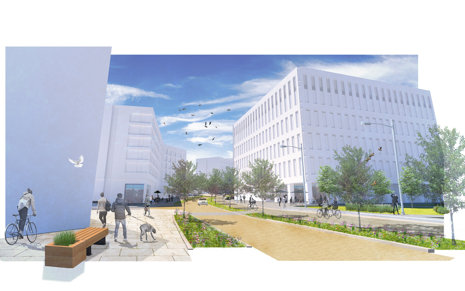 An artist's impression of the new Station Quarter site