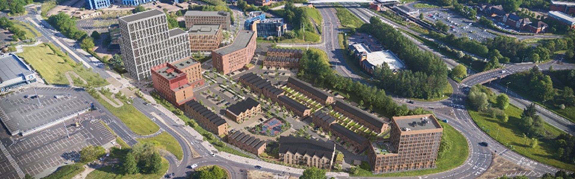 An artists impression of the Station Quarter development